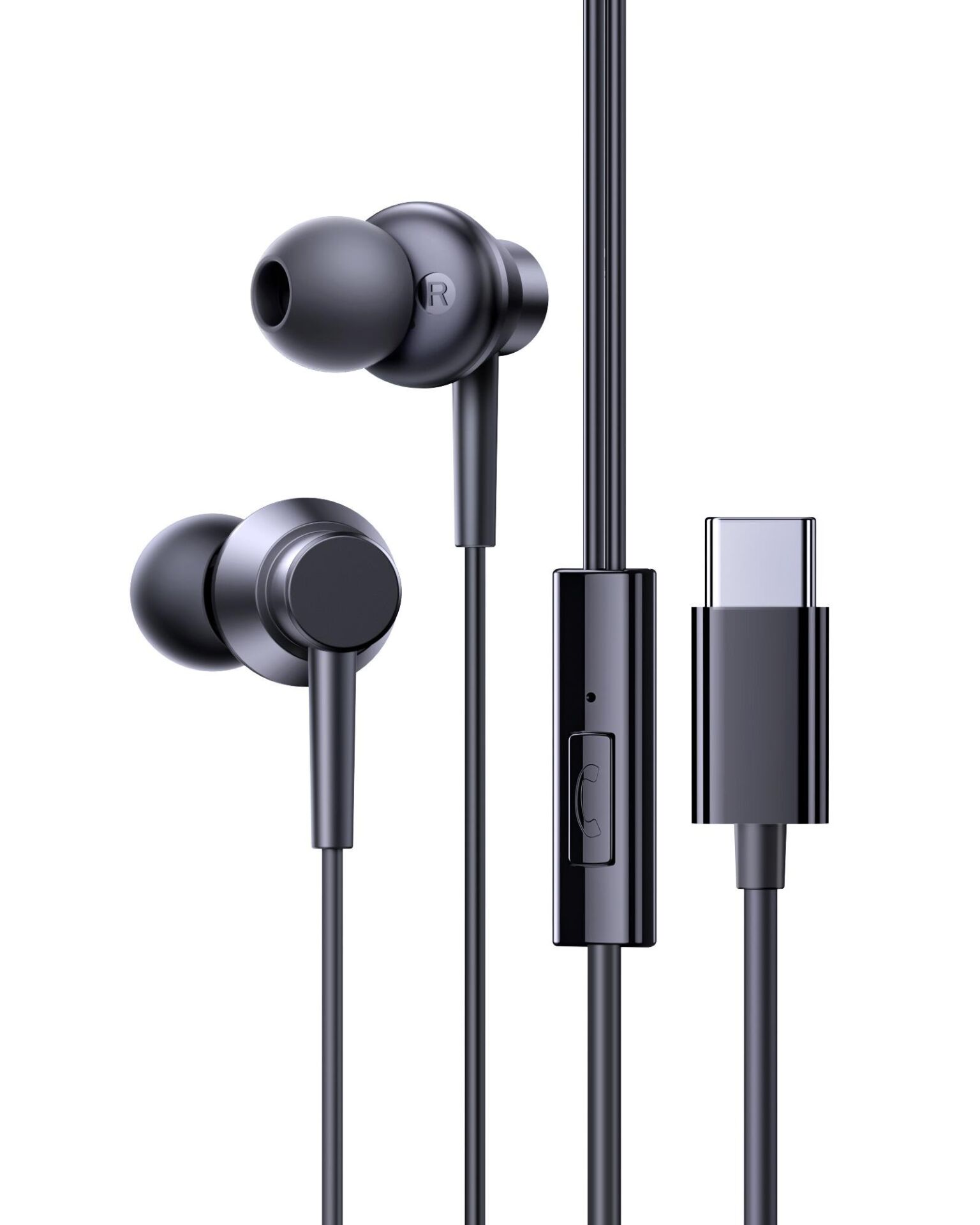 Baseus Encok CZ11 Type-C Mikrofonlu Kulaklık-Siyah