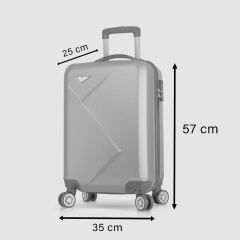 Diamond Abs Kabin Boy Valiz Siyah