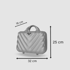 Lotus Abs Makyaj Çantası & El Valizi Siyah