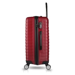 Croc Abs Kabin Orta Büyük ve Makyaj Boy Bordo 4'lü Travel Valiz Seti