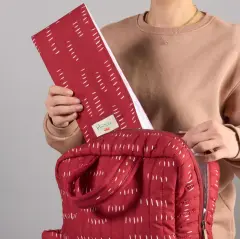 Hayuu Crimson Wonder - Anne Bebek Sırt Çantası ve Alt Açma Örtüsü