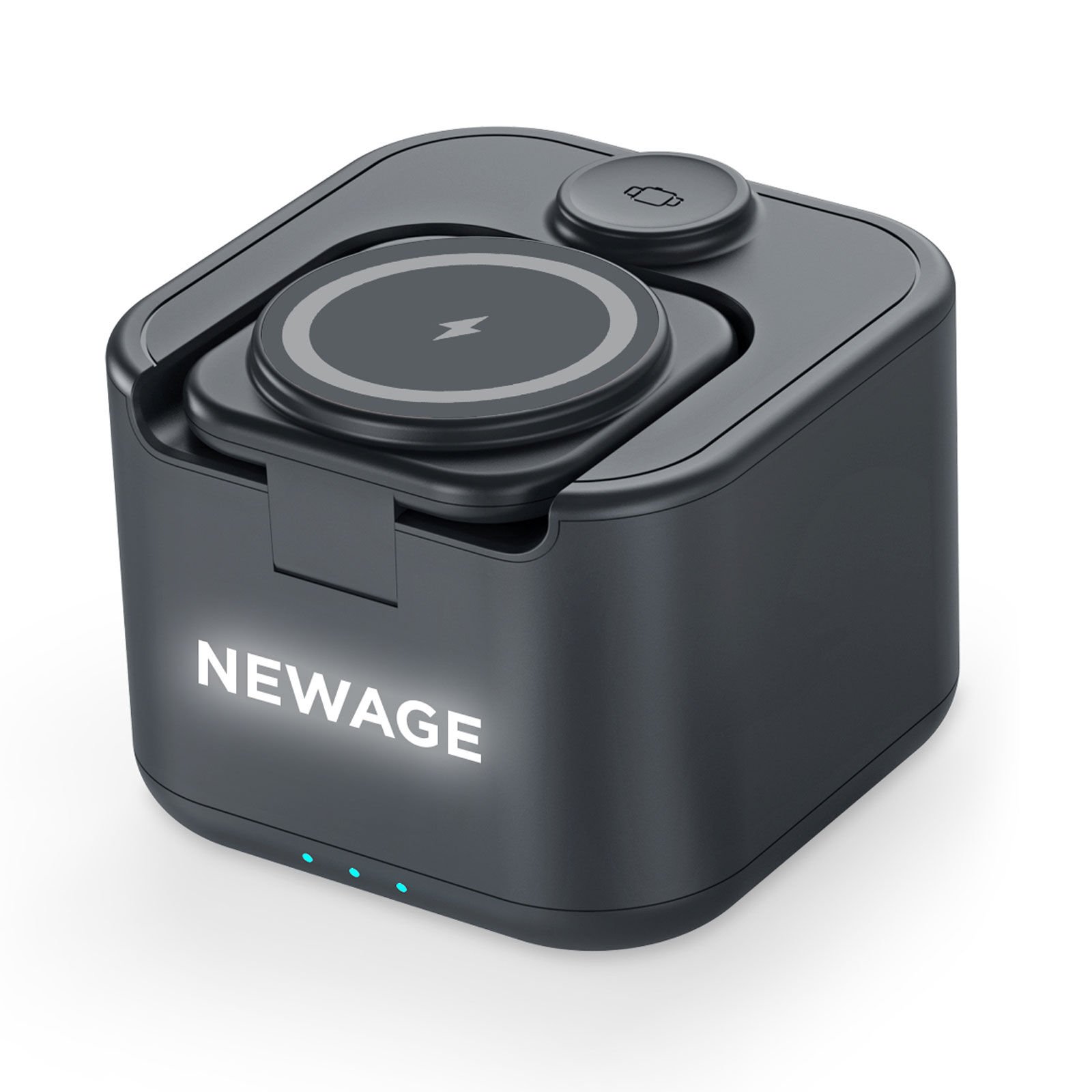 Siyah Hoparlör ve Wireless Şarj Standı