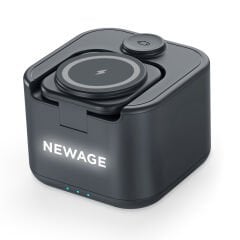 Lotus Siyah Hoparlör ve Wireless Şarj Standı