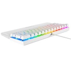 Rampage PLOWER K60 Beyaz US Layout English Gaming Oyuncu Klavye Bilek Destekli Blue Switch