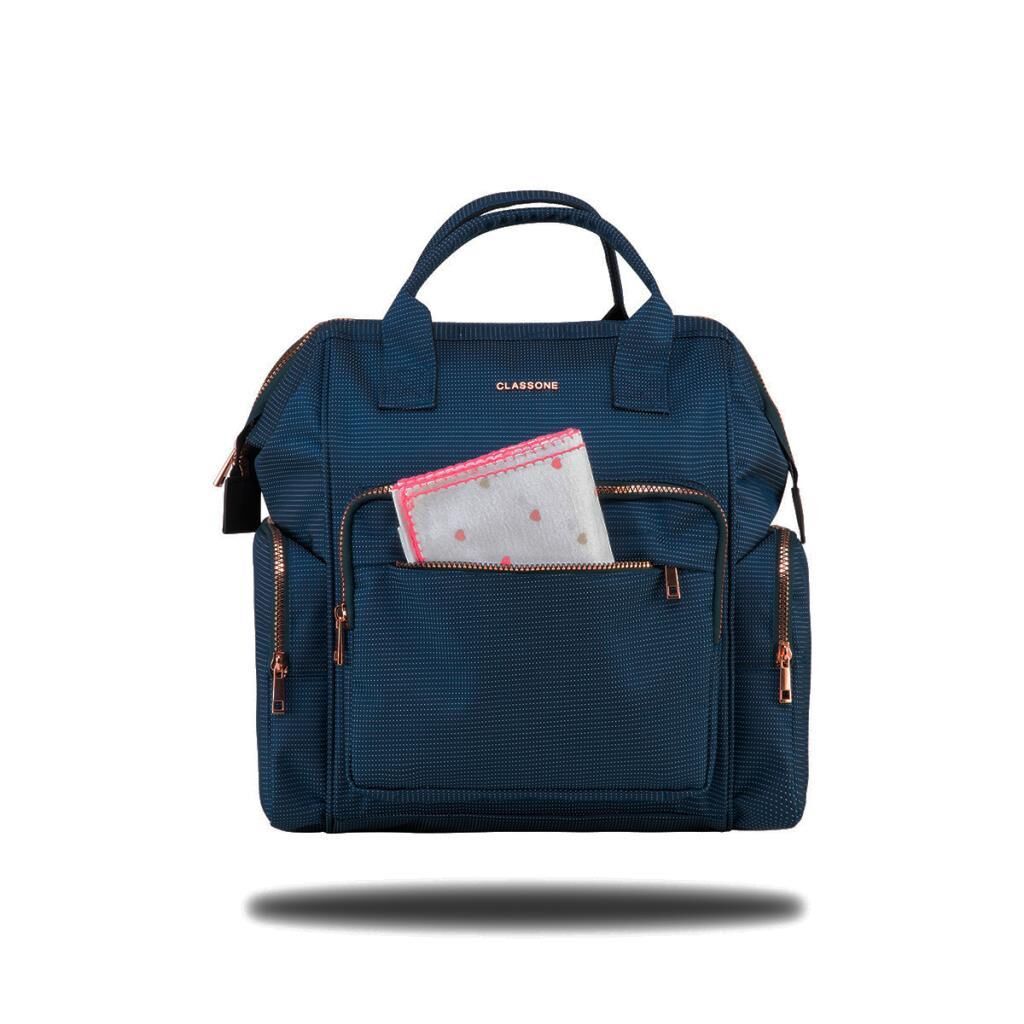Classone Bergamo Serisi Bayan Sırt Çantası - Lacivert
