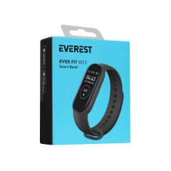 Everest EVER FIT W23 Android/IOS Smart Watch 110mAh Kalp Atışı Sensörlü Siyah Akıllı Bileklik Saat