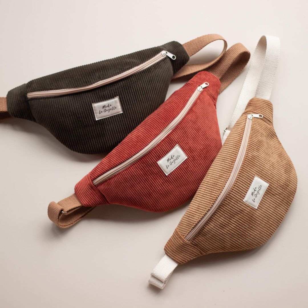 Kadife Bel Çantası