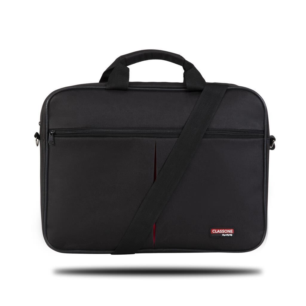 Classone WTXpro Serisi 15.6 inch Uyumlu Su Geçirmez Kumaş Macbook, Laptop , Notebook El Çantası- Siyah