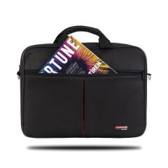Classone WTXpro Serisi 15.6 inch Uyumlu Su Geçirmez Kumaş Macbook, Laptop , Notebook El Çantası- Siyah