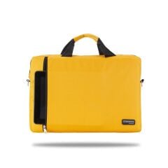 Classone WTXpro Serisi Su Geçirmez Kumaş 15.6 inch Uyumlu Macbook, Laptop , Notebook El Çantası- Sarı