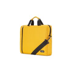 Classone WTXpro Serisi Su Geçirmez Kumaş 15.6 inch Uyumlu Macbook, Laptop , Notebook El Çantası- Sarı