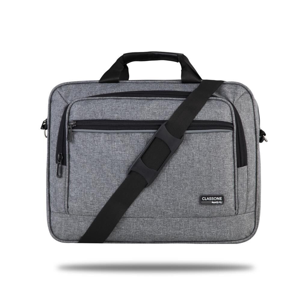Classone Business Serisi 13-14″Uyumlu Laptop, Notebook El Çantası-Gri
