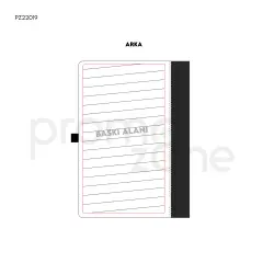 15 x 21 cm Termo Deri Bambu Detaylı Kapaklı Defter 224 Sayfa 80 gr Ivory Krem Çizgili