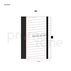 15 x 21 cm Termo Deri Bambu Detaylı Kapaklı Defter 224 Sayfa 80 gr Ivory Krem Çizgili