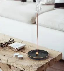 Siyah - Altın Seramik Tütsülük Yakıcı