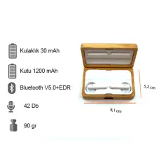Bambu Kutulu Airpods Tipi Kablosuz Kulaklık