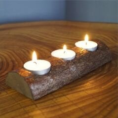 Kütük Üçlü Mumluk