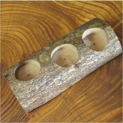 Kütük Üçlü Mumluk