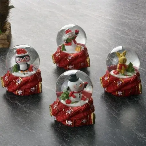 Mini Cam Sulu Kar Küresi Yeniyıl