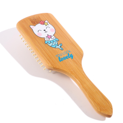 Kişiye Özel Logo Baskılı Bambu Saç Fırçası