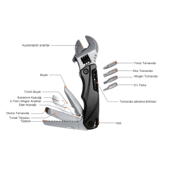 7 Fonksiyonlu Çakı & Pense