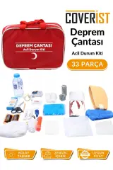 Deprem Çantası Acil Durum Kiti İlk Yardım Seti - 33 Parça