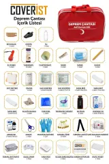 Deprem Çantası Acil Durum Kiti İlk Yardım Seti - 33 Parça