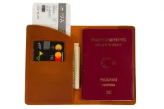 Gerçek Deri Pasaport Kılıfı Ve Seyahat Cüzdanı