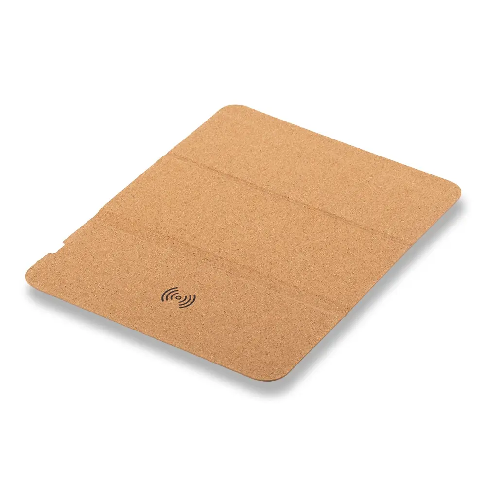 Mantar Yüzeyli Kablosuz Şarj Mouse Pad (Katlanabilir, 15W Hızlı Şarj)