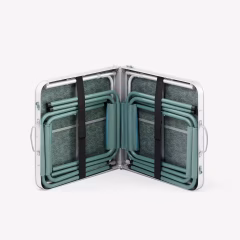 Katlanır Kamp Masası - 4 Tabureli - 4/6 Kişilik